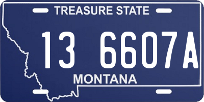 MT license plate 136607A