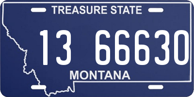 MT license plate 136663O