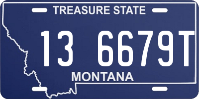 MT license plate 136679T