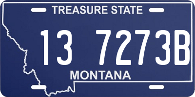 MT license plate 137273B