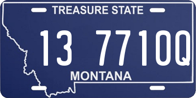 MT license plate 137710Q