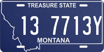 MT license plate 137713Y