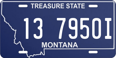 MT license plate 137950I