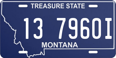 MT license plate 137960I