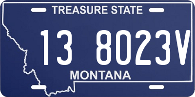 MT license plate 138023V