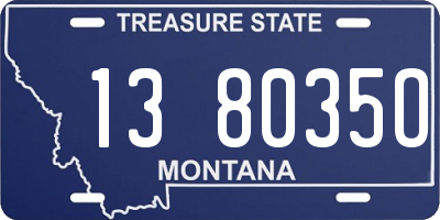 MT license plate 138035O