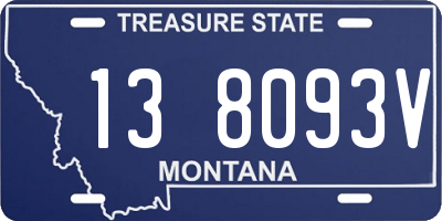 MT license plate 138093V