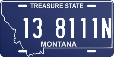 MT license plate 138111N