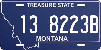 MT license plate 138223B