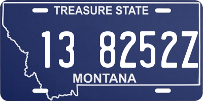 MT license plate 138252Z