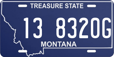 MT license plate 138320G