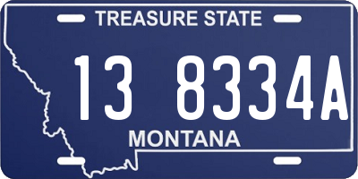 MT license plate 138334A