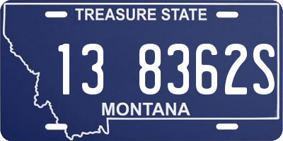 MT license plate 138362S