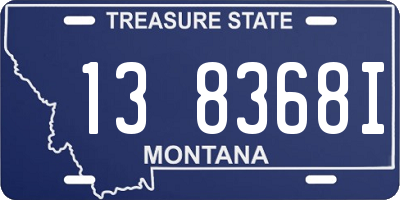 MT license plate 138368I