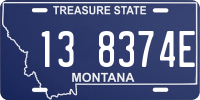 MT license plate 138374E