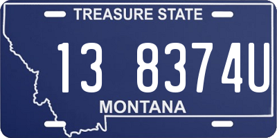 MT license plate 138374U