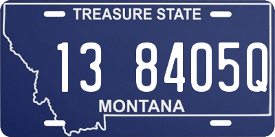MT license plate 138405Q