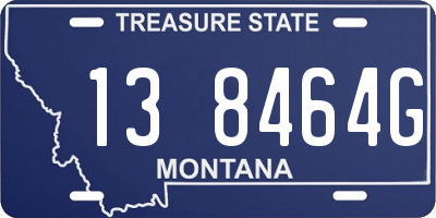 MT license plate 138464G