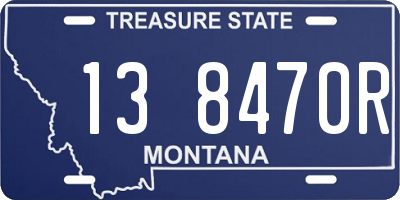 MT license plate 138470R