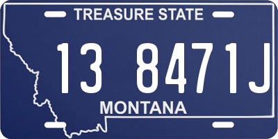 MT license plate 138471J