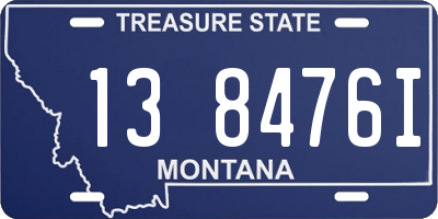 MT license plate 138476I