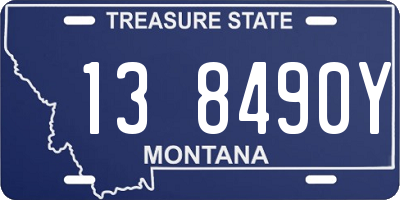 MT license plate 138490Y