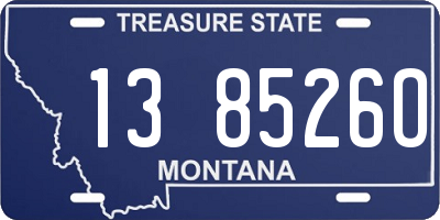 MT license plate 138526O