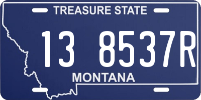 MT license plate 138537R