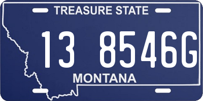 MT license plate 138546G