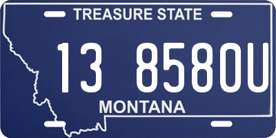 MT license plate 138580U