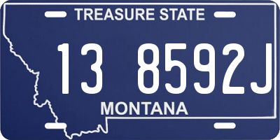 MT license plate 138592J