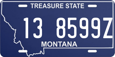 MT license plate 138599Z