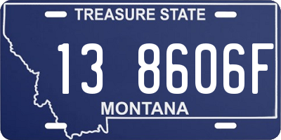 MT license plate 138606F