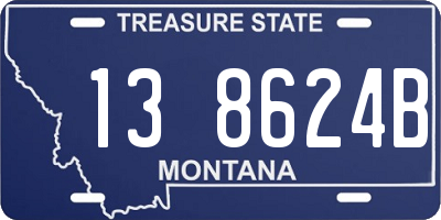 MT license plate 138624B