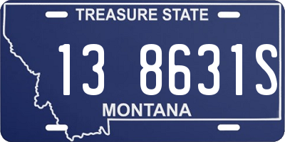 MT license plate 138631S