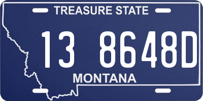MT license plate 138648D