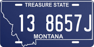 MT license plate 138657J