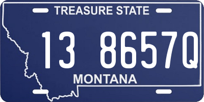 MT license plate 138657Q