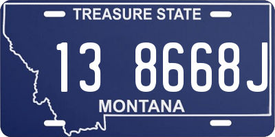 MT license plate 138668J
