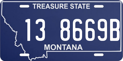 MT license plate 138669B