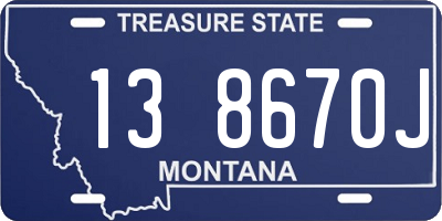MT license plate 138670J