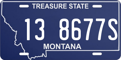 MT license plate 138677S