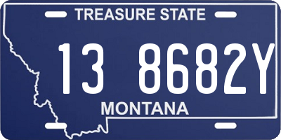 MT license plate 138682Y