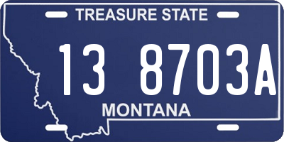 MT license plate 138703A