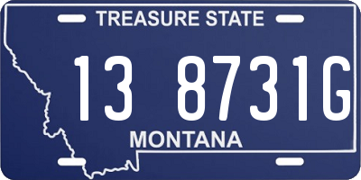 MT license plate 138731G
