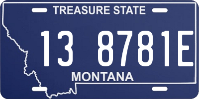 MT license plate 138781E