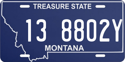 MT license plate 138802Y
