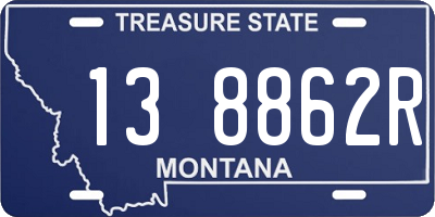 MT license plate 138862R
