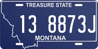 MT license plate 138873J