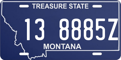 MT license plate 138885Z